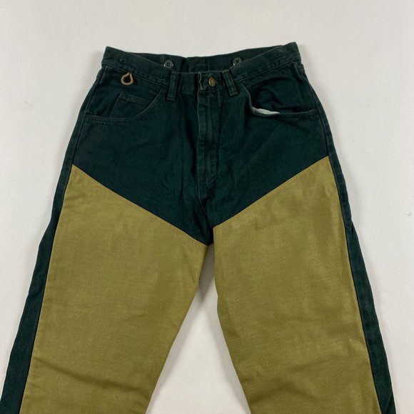 Vintage Wrangler Briar Brush Double Knee Pants 32 x 32 Fits 30 x 32 Green - Picture 3 of 12
